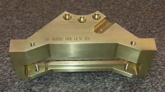 Manufactured Part Brass Machined and Engraved